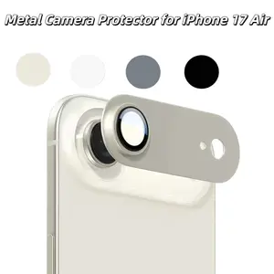 iPhone 17 Air Camera Lens Protector Case, Screen Protector, Full Body Armor Film, HD Tempered Glass, Durable Metal Frame, Scratch-Resistant Protection Cover, Casing