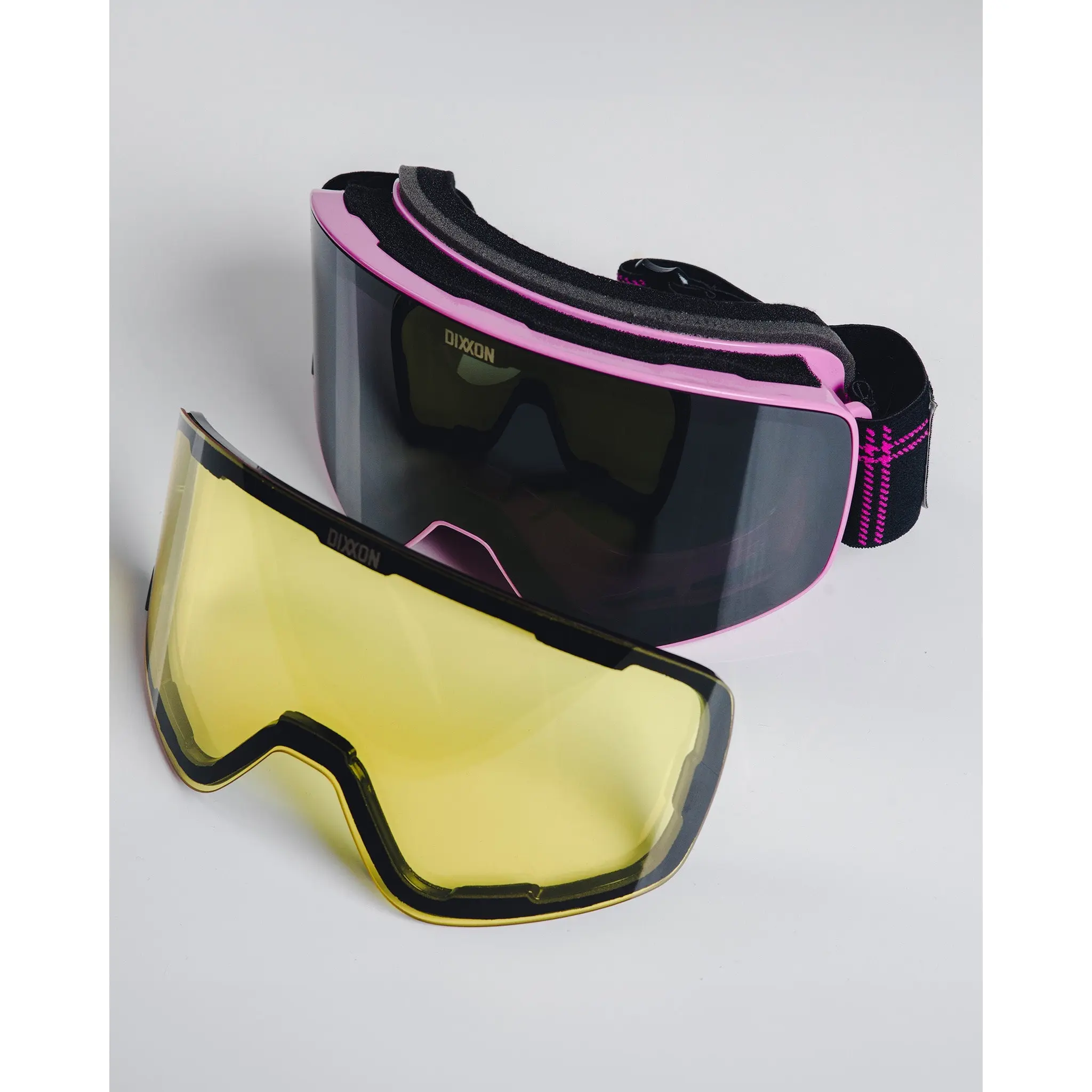 Outlander Magnetic SXS Goggles - Black & Pink