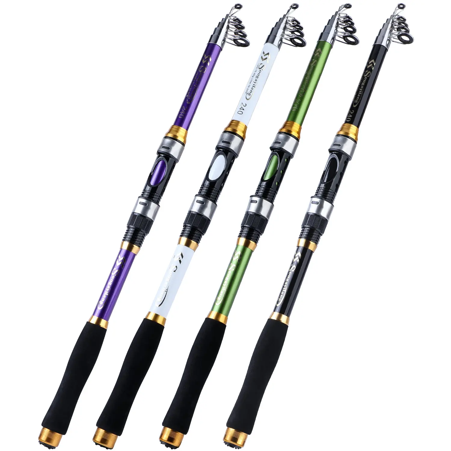 Sougayilang 6-10.9FT Telescopic Spinning Fishing Rod, Portable Travel Fishing Equipment for Saltwater and Freshwater Use