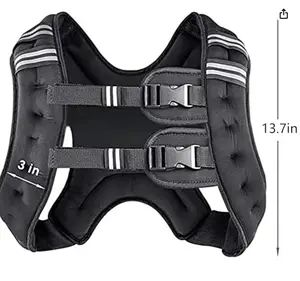 Prodigen Weighted Vest for Women and Men 8 Lbs with Reflective Stripe and Double Adjustable Buckle Straps Weight Vests for Strength Training, Jogging, Cardio, Weight Loss