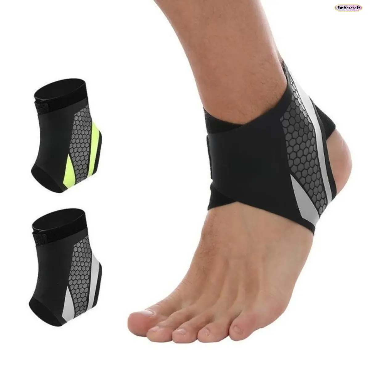 Ankle Wrap Stabilizer, Lightweight Breathable Compression Cuff for Pain Relief and Flexible Support for Gym & Daily Wear, Ankle Compression Sleeve, Prop 65 Safe