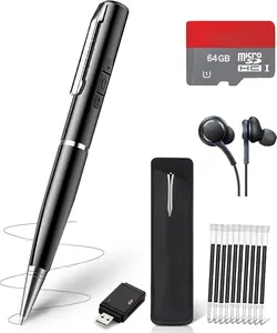 Professional high-definition recording pen accurately captures voice can write and record essential for journalists/students