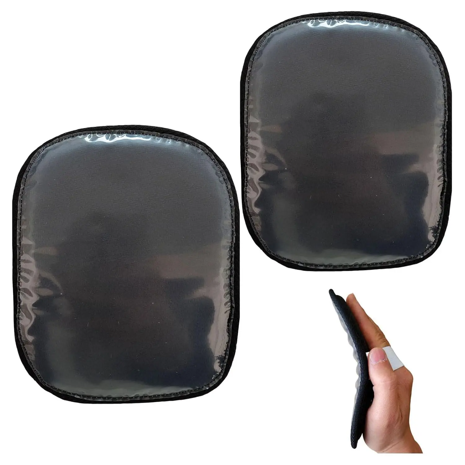 2PCS Laydown 360 Waves Training Pad,Helps Train Your Hair To Laydown to your desired wave Pattern,Wave brush for men(Black(2pcs))