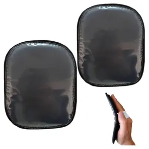 2PCS Laydown 360 Waves Training Pad,Helps Train Your Hair To Laydown to your desired wave Pattern,Wave brush for men(Black(2pcs))
