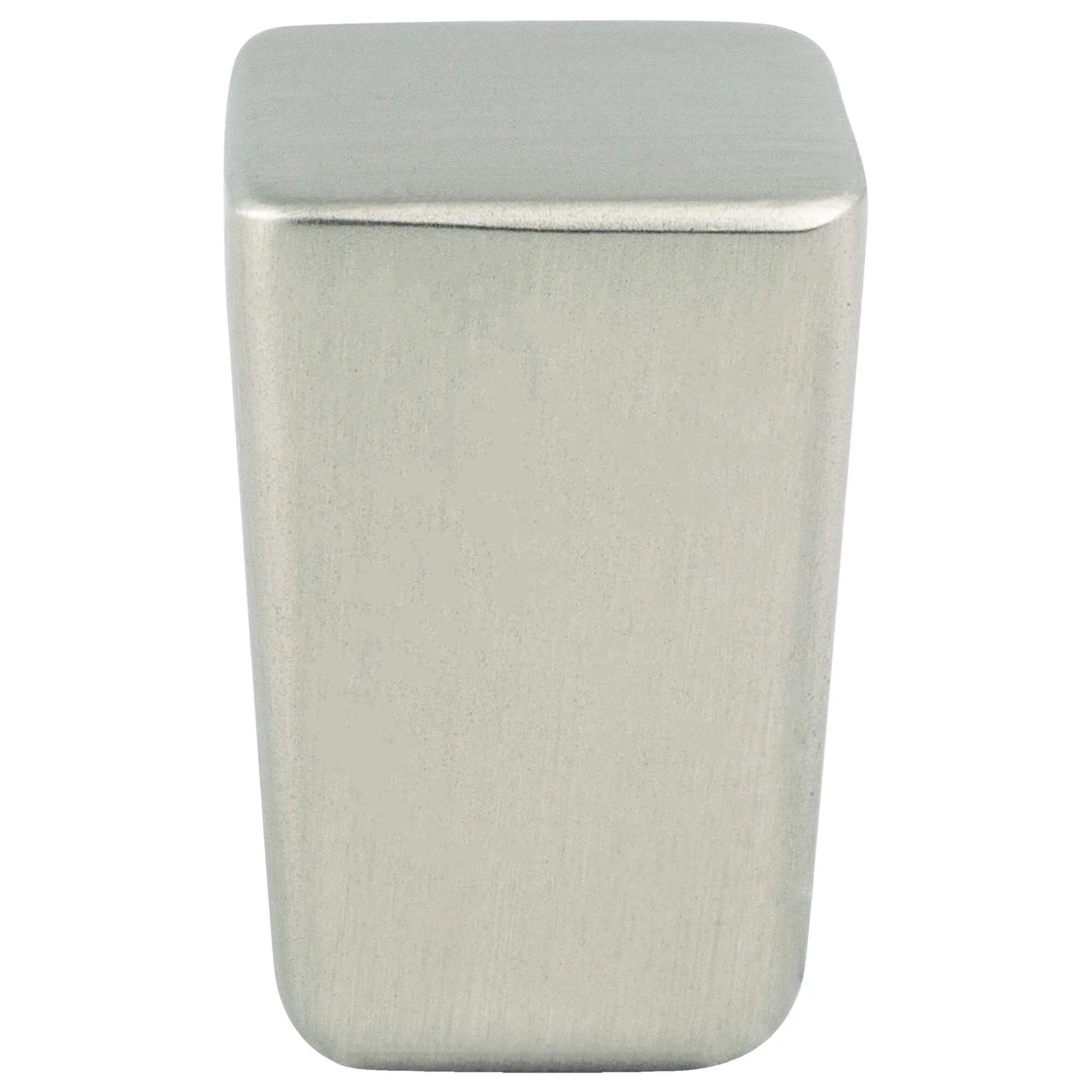 Mini Zinc Square Knob, Brushed Nickel - Small