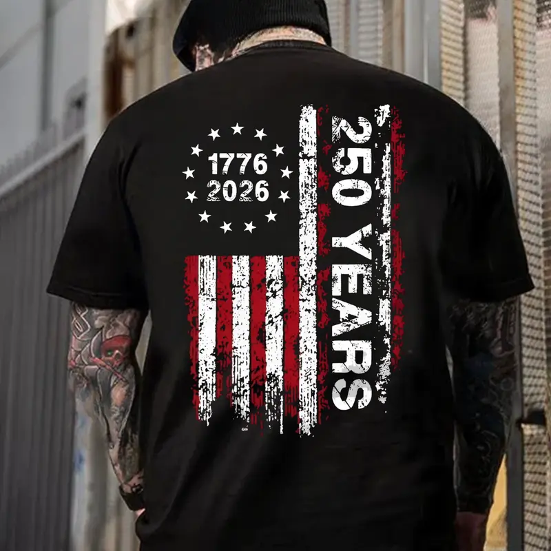 250 Years 1776–2026 T-Shirt, Patriotic American Flag Tee | USA Freedom Hoodie | Independence Day Sweatshirt
