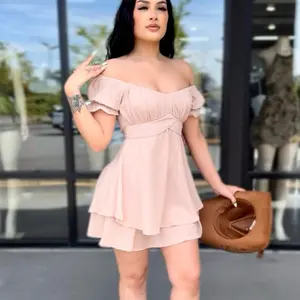 Princess essential off shoulder ruffle dress