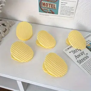 4pcs Creative Potato Chip Clips, Plastic Jewelry Clips, Storage Closure Clips for Snacks, Bills, and Documents - Multifunctional Kitchen Organizers and Storage Accessories