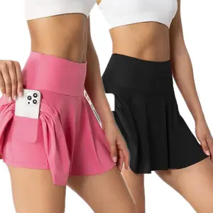 Womens Versatile Skort with Pocket Comfort Fit for Golf Tennis & Running – Breathable Sportswear