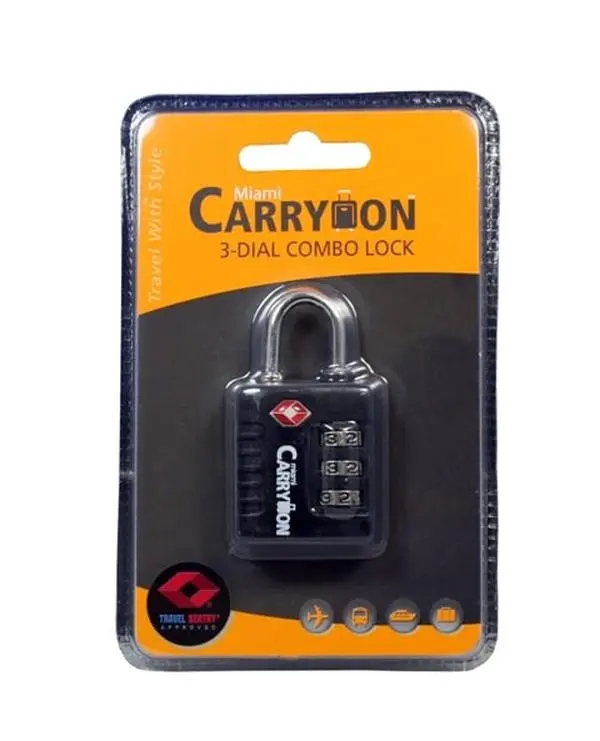 Naftali TLL05BK Tsar 3 Code Lock Padlock - Black, Small Padlock for Secure Storage, Padlocks Code Lock Combination, Small Combination Padlocks