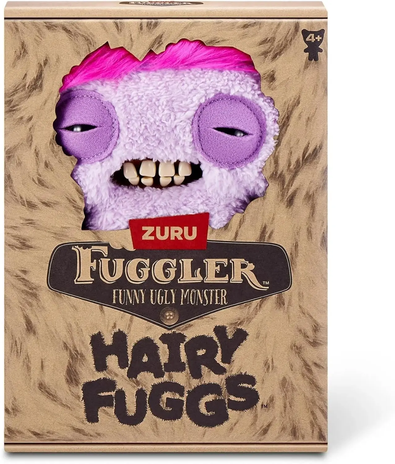 ZURU Fugglers Hairy Fuggs - Funny Ugly Monster Plush - 9 inches (Squidge)