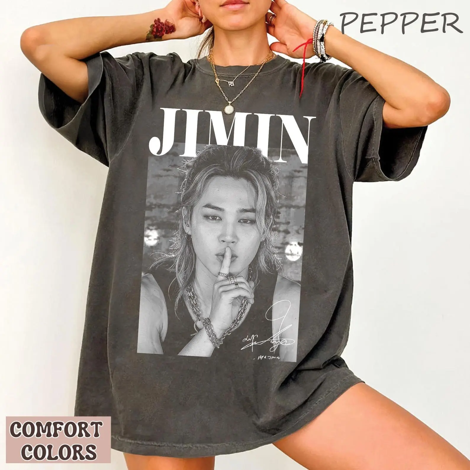 Vintage Kpop JM Signature Comfort Colors Shirt, Korean Idol Tee, Korean Style Lovers Unisex, Kpop World Tour Shirt