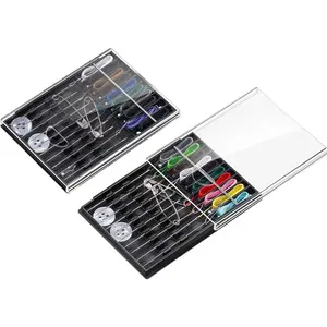 2 Boxes (20 Pcs) Pre Threaded  for Hand Sewing  and Thread Box Quick Sewing Kit Prethreaded Kits