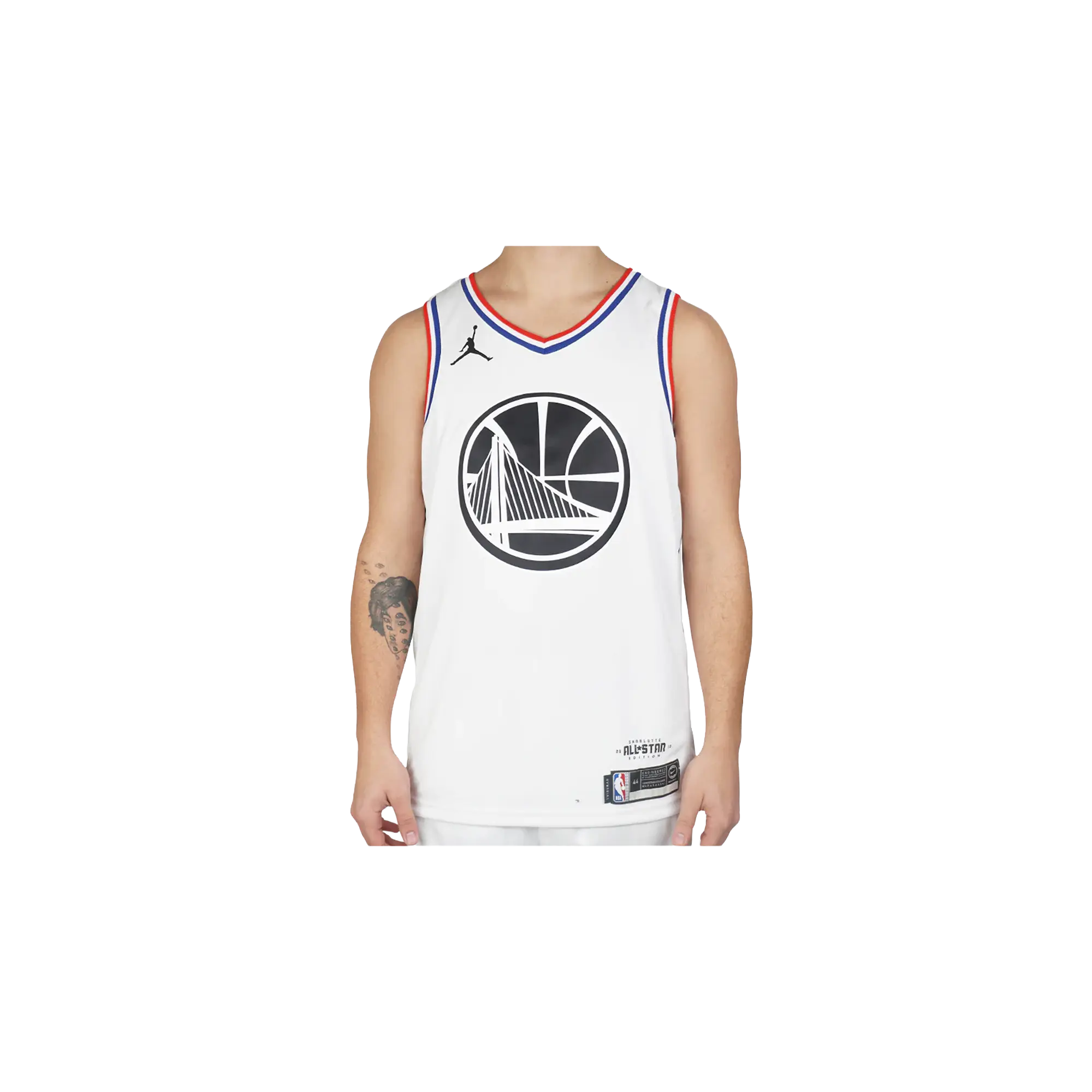 Air Jordan NBA GSW Curry All-Star Edition Swingman Jersey "White" BV3574 101