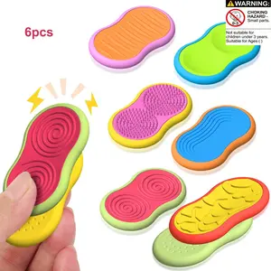 Fidget Toys Magnetic Slider for Kids: 6PCS Textured Sensory Toys for Autism ADHD- Fun Fidget Toys Stress Relief Fidget for Students Classroom - Anxiety Relief Adult Office Travel Must Haves Fidget Sliders Sensory Stress Reliever Sensory Fidget Tool