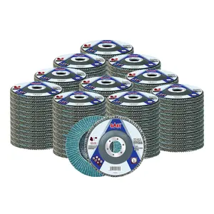 100 Pack Zirconia Flap Disc 40 Grit 4.5" x 7/8-Inch Sanding Disc Bevel Type #29  and Industrial Grade Angle  Grinding Wheel High Performance Edge Grinding