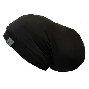 Dreadlocks locs hair cap bonnet for men and women - black