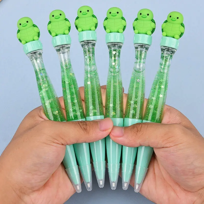 2/6pcs Turtle Sand Spinning Neutral Pen • Creative Spinning Stress Relief Pen • Spinning Joy Student Stress Relief Pen • Study Supplies Gift • Presents • Christmas Gift • Holiday Gift