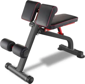 Compact Adjustable Weight Bench for Full  Strength , Ab/ Hyper Roman Chair, Adjustable Ab Sit up Bench, Incline Decline Bench, Flat Bench, Hyperextension Bench,  Extension Machine