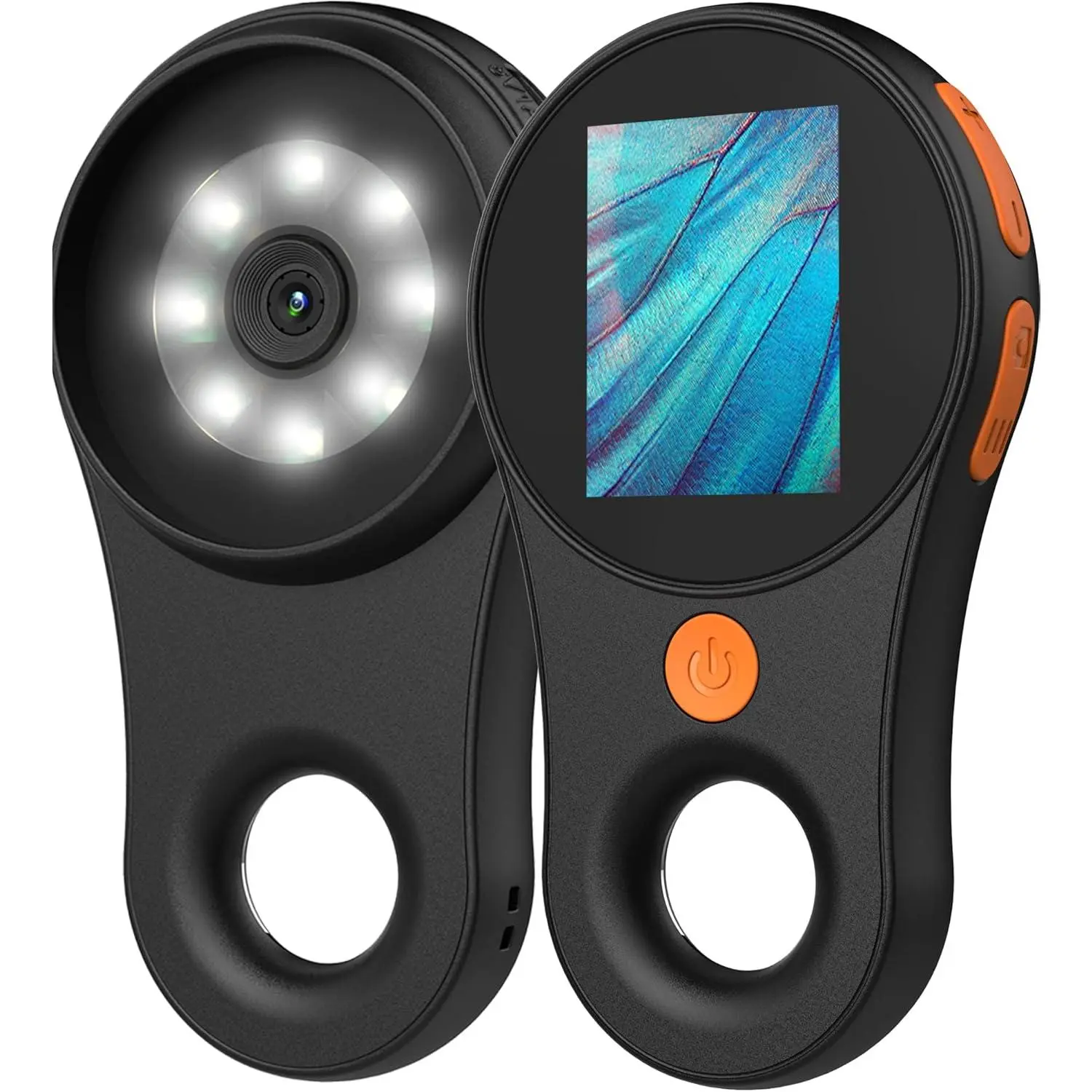 Digital Microscope Handheld 2.0 inch IPS Color Screen,Portable Digital Magnifying Glass 500x,Marco Microscopes,uilt-in 8LED Lights,USB Compatible with PC Windows,  OS