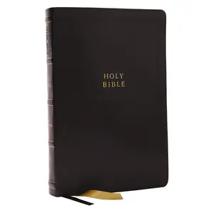 KJV Holy Bible with Apocrypha and 73,000 Center-Column Cross References, Black Leathersoft, Red Letter, Comfort Print: King James Version by Thomas Nelson [Leathersoft Book]