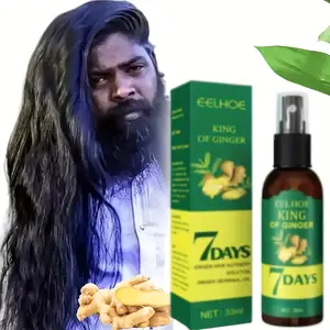 Ginger Hair Oil and Biotin Hair Essence, Hair Growth Oil, Fast Hair Regrowth for 7-Day Ginger Nourishing Scalp Massage for All Hair Types, Moisturizing Hair Care, Scalp Treatment Serum, Valentine's Day and Mother's Day Gift for Men and Women