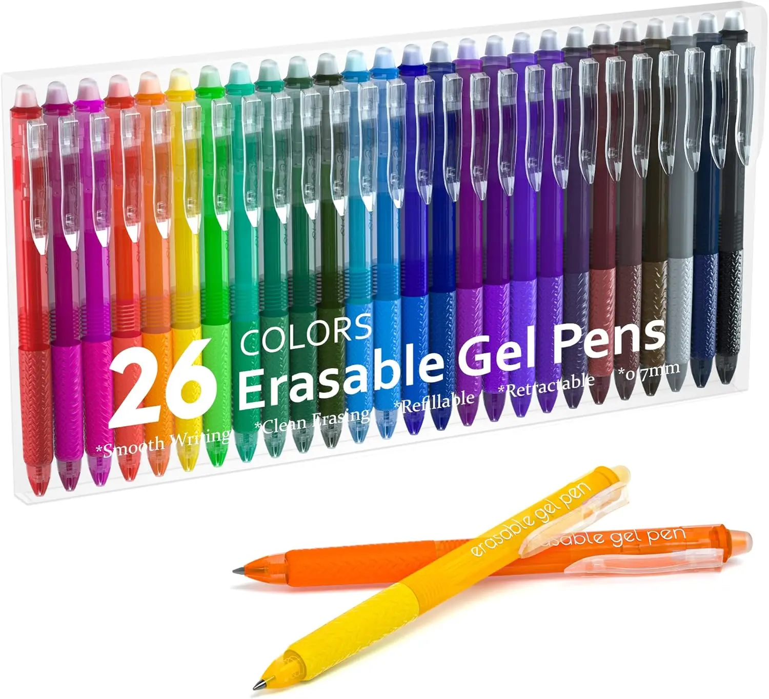 15/26 Pack Erasable Gel Pens, Retractable Fine Point Clicker Pens in 15/26 Assorted Colors, Smooth Writing and Easy to Use for Students, Teachers and Artists, Drawing Writing Planner and Crossword Puzzles,magical pen,gift,dealsforyoudays