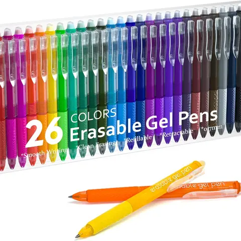 Shuttle Art 15/26 Pack Aesthetic Gel Pens Set, Retractable 0.5/0.7mm Fine Point Clicker, Erase w/ Rubber Tip, Smooth School Supplies for Students&Artists, Drawing Office Stationery,techvibes