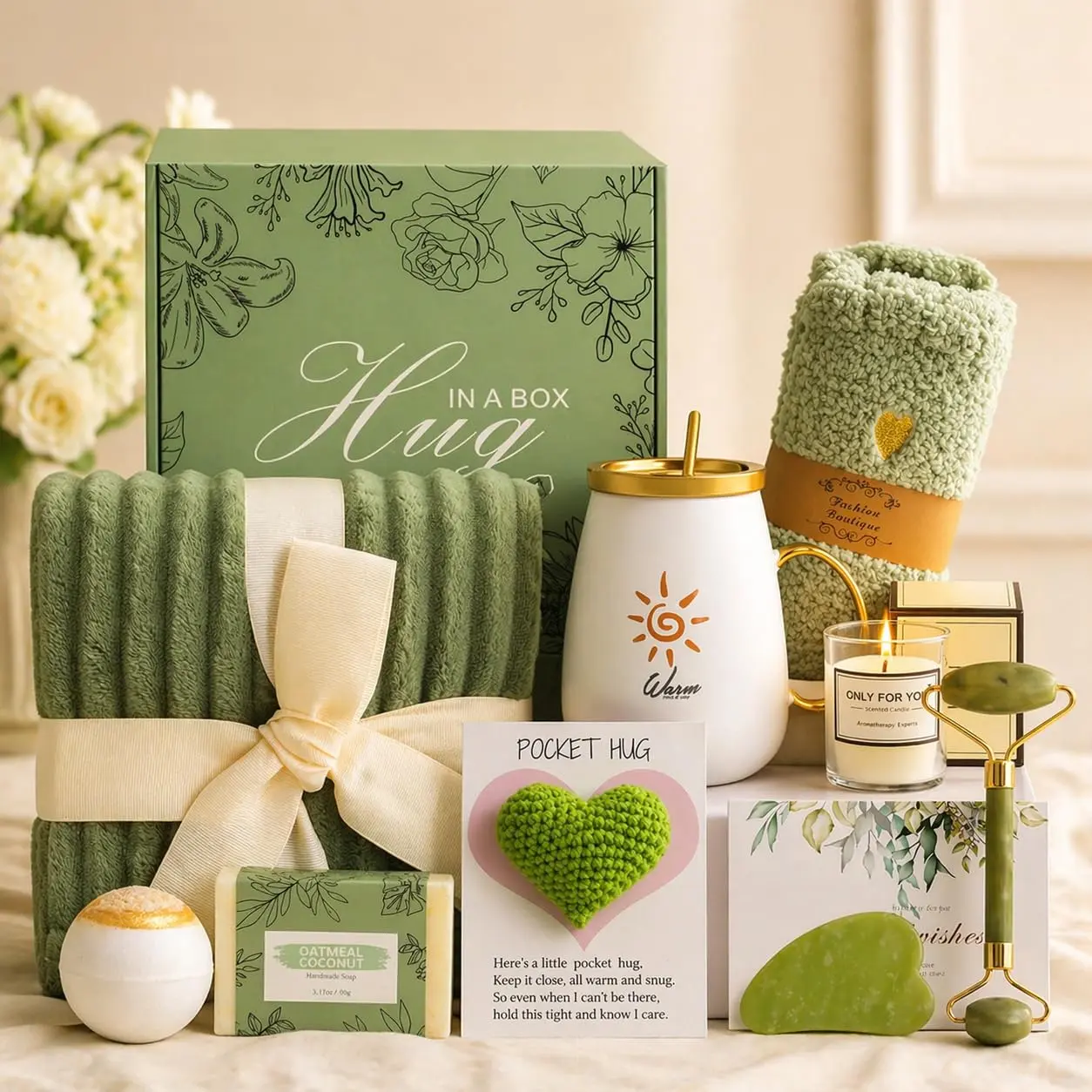 Self Care Basket Gift for Women: Get Well Soon After Surgery Sympathy Spa Set Baskets Gifts for Woman Girls - Birthday Mothers Day Unique Body Care Box Sets Presents for Her Mom Friends Sister Wife