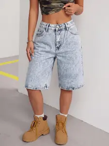 Women's Denim Jean Shorts, Comfortable Fashion Design, Trendy Mid-Length Pants, Ideal for Daily Wear, Perfect Gift Choice