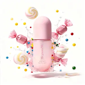 MegustaMe 4D pink candy body spray, long-lasting sweet candy fragrance spray, free of parabens and phthalates, lightweight and non-sticky daily perfume, skin-friendly girly body fragrance