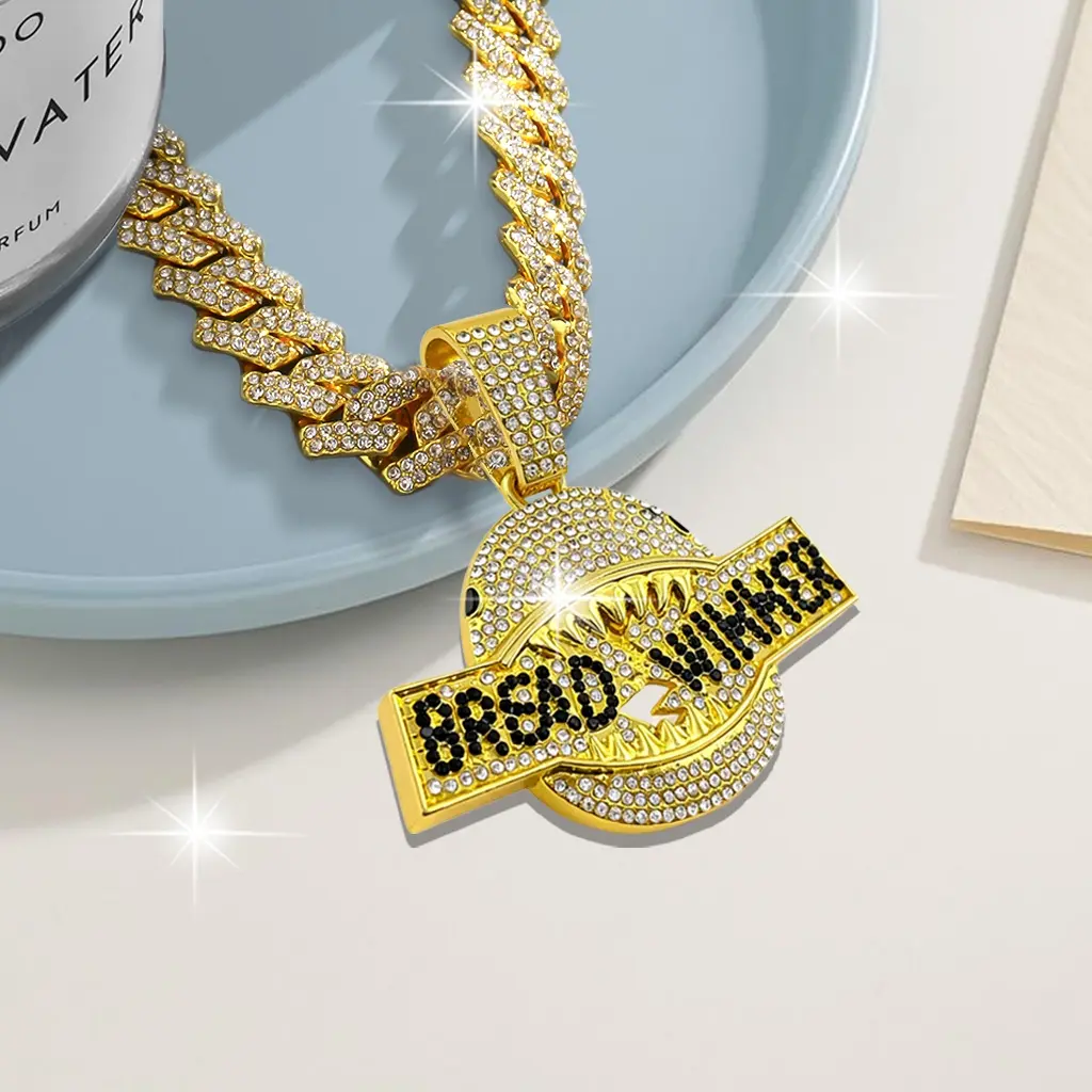 Vintage Shark Letter Cuban Link Chain Necklace Classic Street Hip Hop Jewelry Minimalist Shark Letter Pendant Design Versatile Daily Outfit Party Accessory Fashion Neck Decoration for Men Women