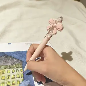 Butterfly Flower Press Pen St Head High Quality, Student Girl Heart Gift Pen, Cute Stationery for School and Office Use