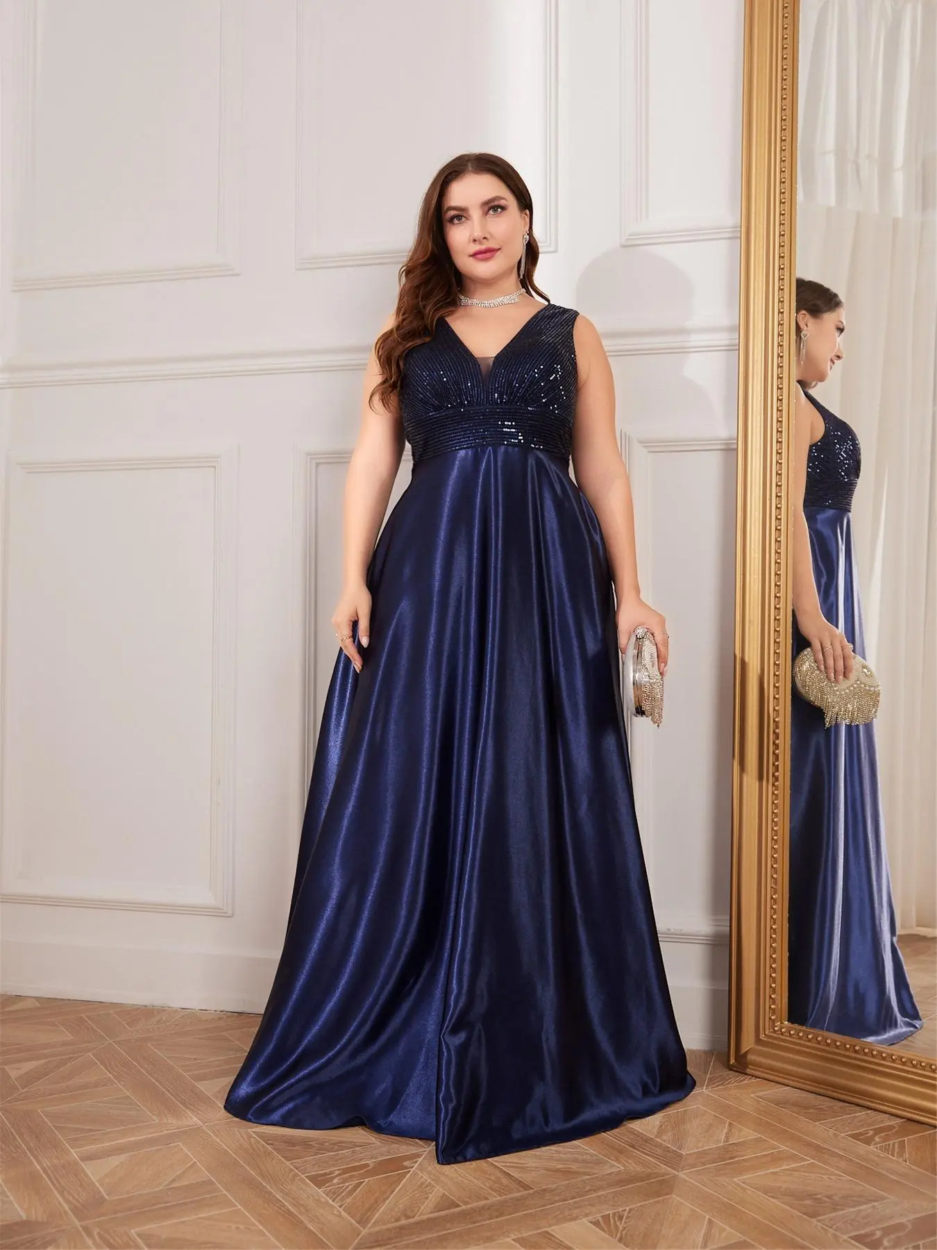 Elegant Ladies Women Solid color woven sequin lace party evening dress, stunning party wear, perfect for dinner and formal occasions, wear this gorgeous dress to impress.