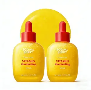 2pcs EQQUALBERRY Vitamin IlluminatingSerum -BrighteningVitamin C Serum withNiacinamide IStrengthens skinbarrierlHydrates using Ceramide and HyaluronicAcid, 1.01oz/30ml.