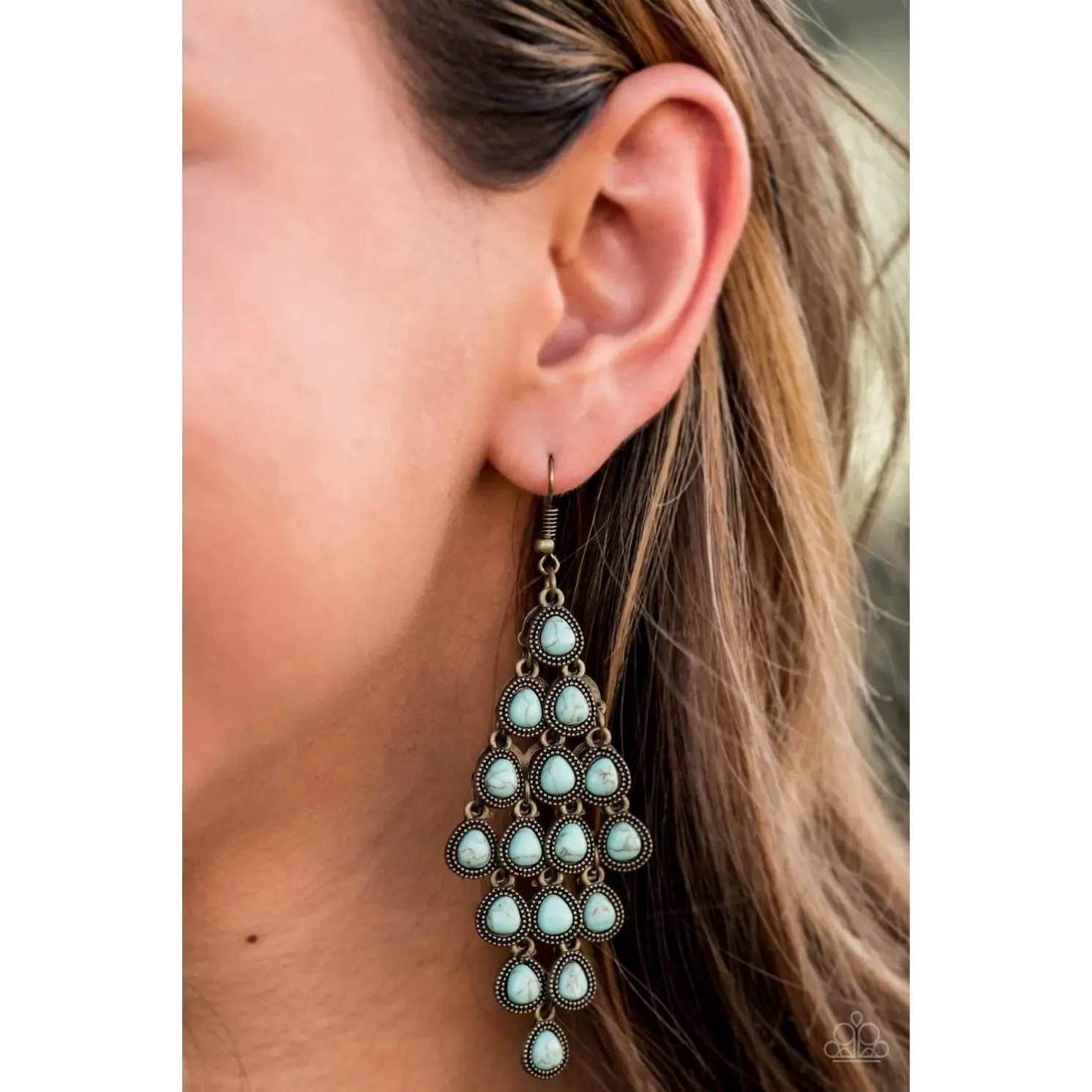 Rural Rainstorms - brass - Paparazzi earrings