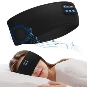 Bluetooth-compatible Music Headscarf, Portable Sports Headband with Wireless Music Function, Sleep Mask for Running Yoga, Gift for Men Women, Hands Free Wearable Audio