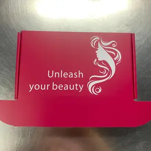 Unleashing Your Beauty 19x5x2cm Red Corrugated Cardboard Shipping Boxes for Literature Mailer Mailing Packing Moving Storage Postal Bags Stationery Office Supplies Envelopes Envelope