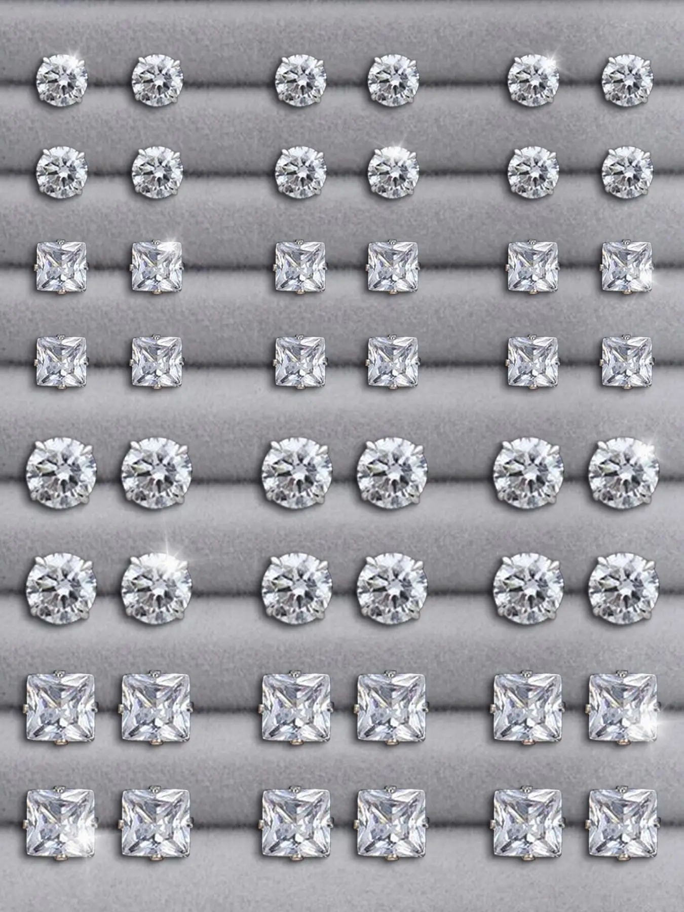 Summer Outfits 2024 Rhinestone Decorated Stud Earrings, Geometric Design Earrings, Trendy Ear Jewelry for Party Clothing Decor, Chic Gift for Women an