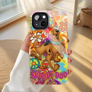 Scooby-Doo Vibrant Floral Cartoon Phone Case for Kids & Cartoon Lovers - Durable Shockproof with Fun Retro Design, Compatible with iPhone 11/12/13/14/15/16 (Pro Max/Plus)