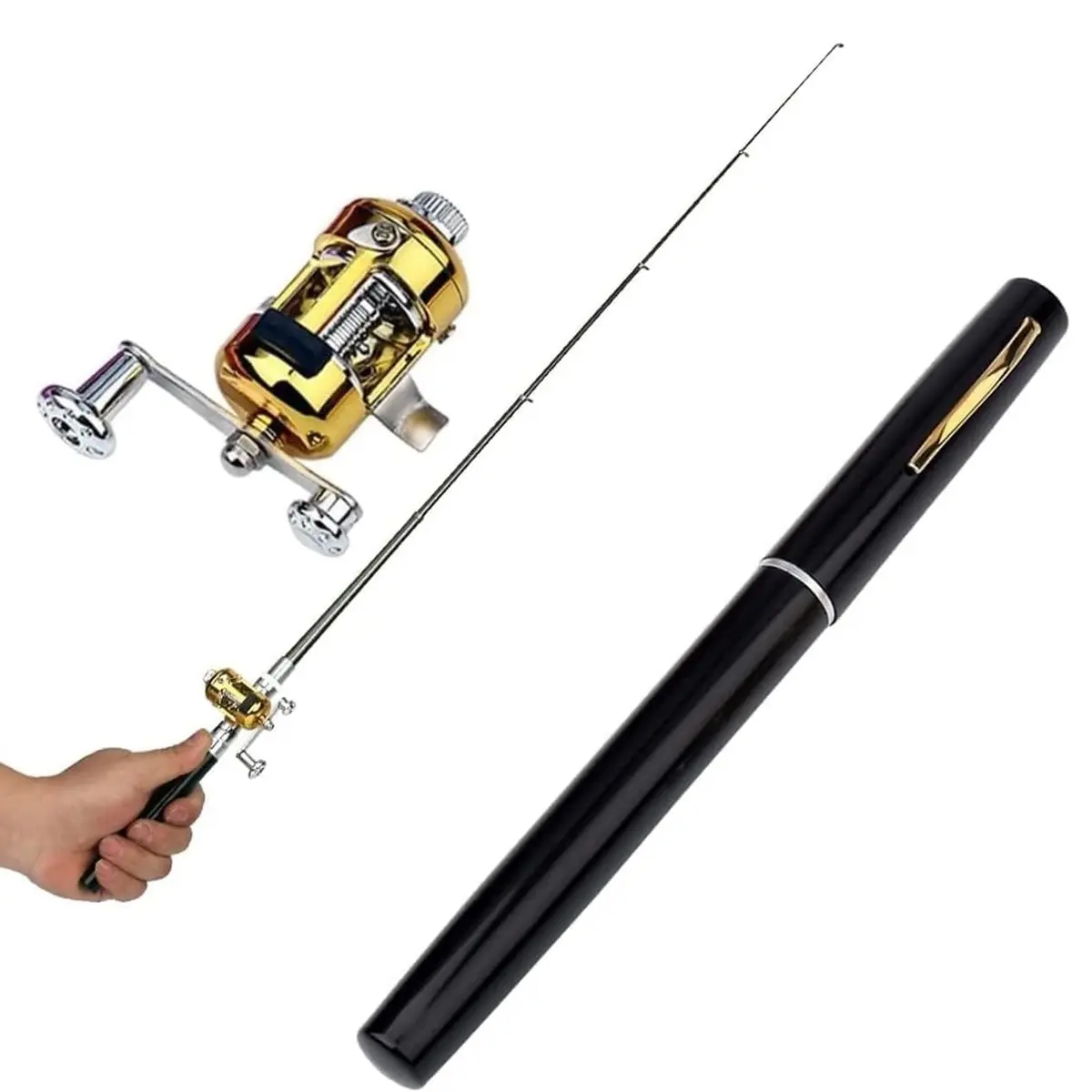 Portable Mini Pocket Telescopic Rod - Ultra-Light Durable Alloy Fiberglass Fishing Equipment, Great Casting Tool, Ideal Party Gift for Outdoor Enthusiasts