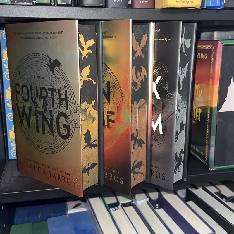 Fourth Wing Iron Flame and Onyx Storm