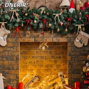 ONERIR 24/48 Pcs Velvet Christmas Tree Bow 3/8 Inch Width 5*7 Inch Retro Wreath Bows Christmas Door Hanging Decor Perfect for Christmas Party Holiday Events Home Decoration Festive Gatherings