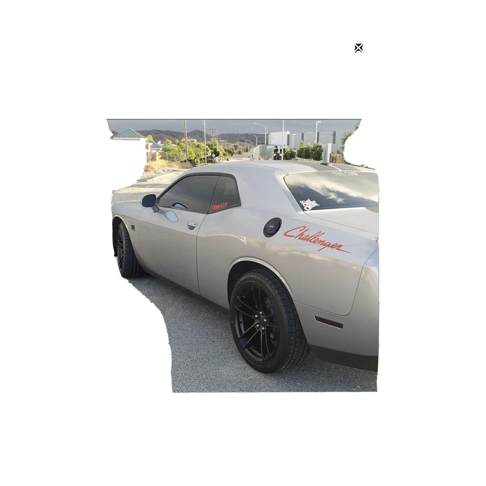 Automotive Vinyl Racing Stripes Decal Pair - Unofficial for Dodge Challenger Mopar, High-Quality Exterior Accent Stripe Car Stickers, Decals for Vehicles, Automotive Vehicle Accessory, Car Accessories