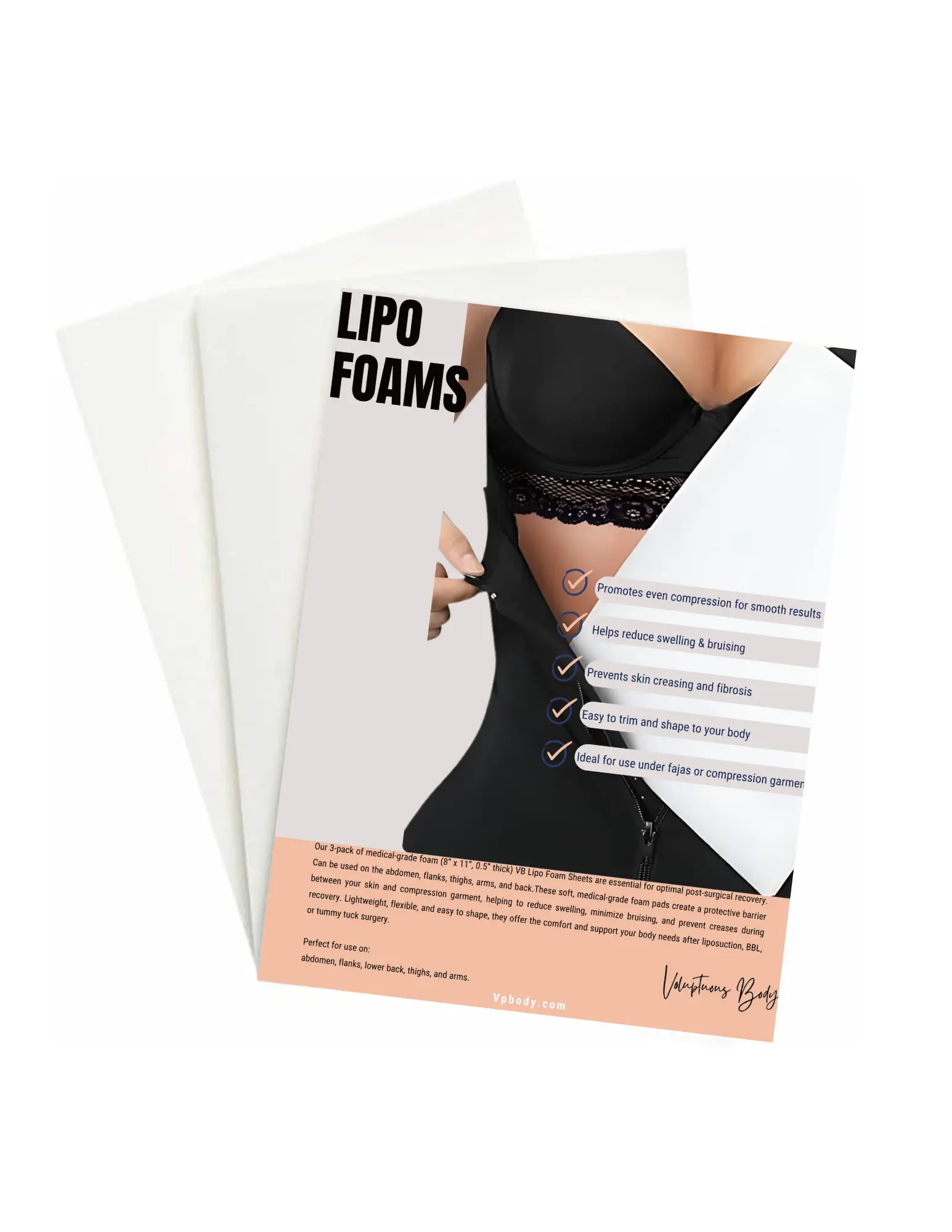 VB Lipo Foam Sheets (3-Pack)