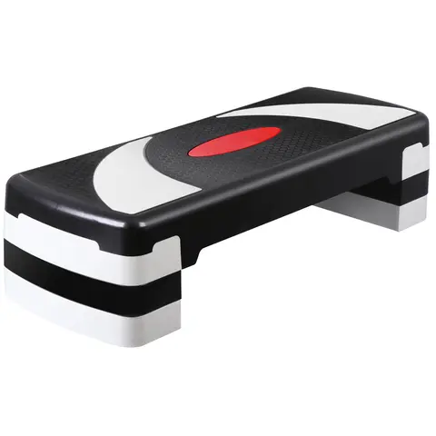 31-Inch Heavy-Duty Aerobic Step Platform (1 Stepper) - High-Density ABS Unisex Gym Equipment, 4 Detachable Risers, 3 Adjustable Heights (4"-6"-8"), 400 lbs Capacity, Shock-Absorbing Non-Slip Impact Resistance Surface, Home Fitness & Workout Accessories