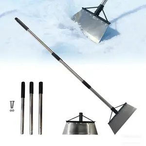 D ProTool Hub Garden Hand Trowel with Stainless Steel Handle for Road Cleaning Snow Ice Mud Moss Lawn Edging Tool