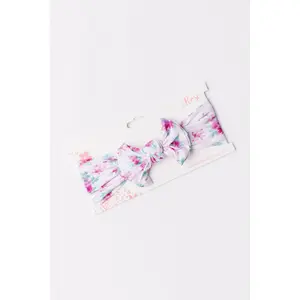 SALE Gingham Bows Nylon Bow Headwrap
