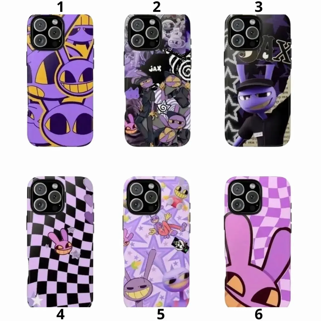 J-Jax The Amazing Digital Circus Phone Case, Anime Case Compatible with iPhone X, 11, 12, 13, 14, 15, 16, 17 Series & Galaxy Series