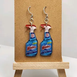 Quirky Window Cleaner Earrings - Perfect for Cleaning Your Mind